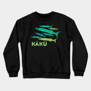 Kaku - Barracuda, Tropical,  Hawaiian Crewneck Sweatshirt